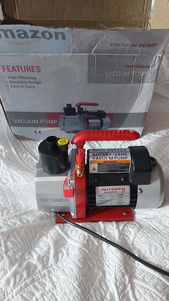 AUTOGEN 5CFM Vacuum Pump 1/2HP 38 Micron - photo 5