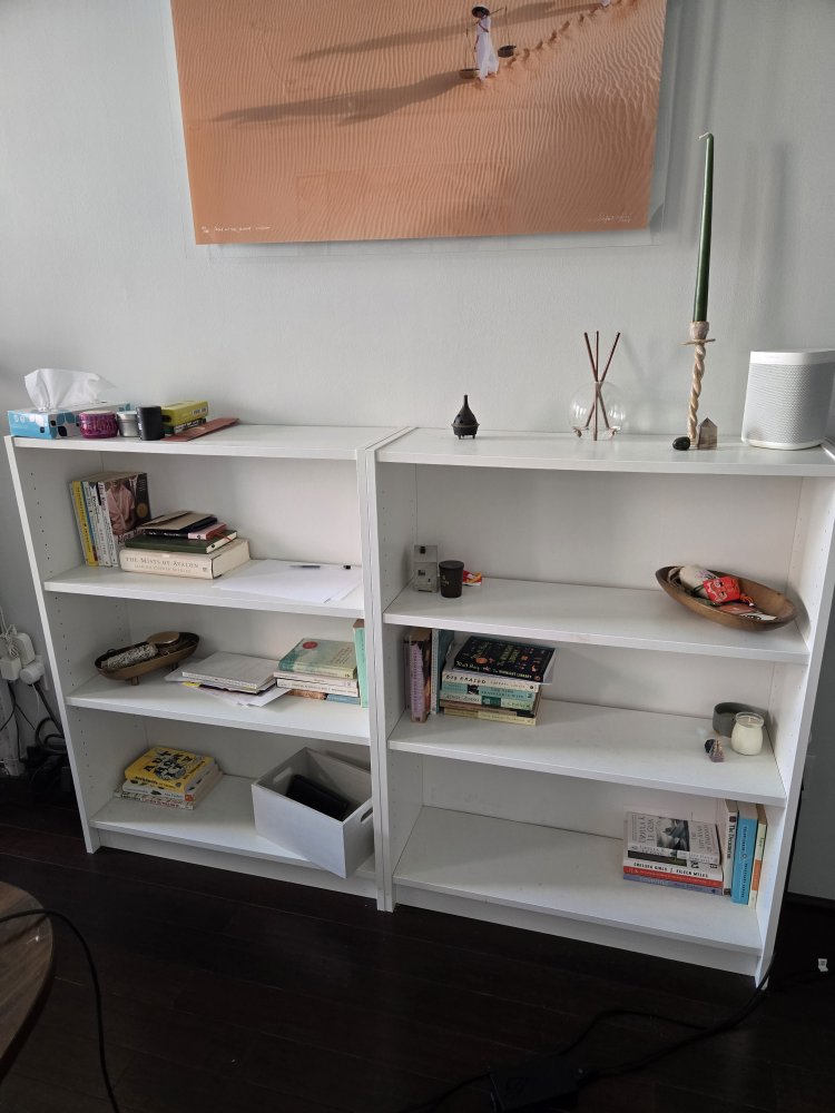 White Bookshelf Set