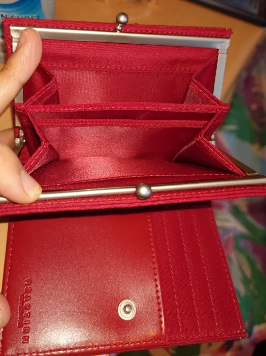 Brand New Kenneth Cole Reaction Red Wallet image indicator(3)