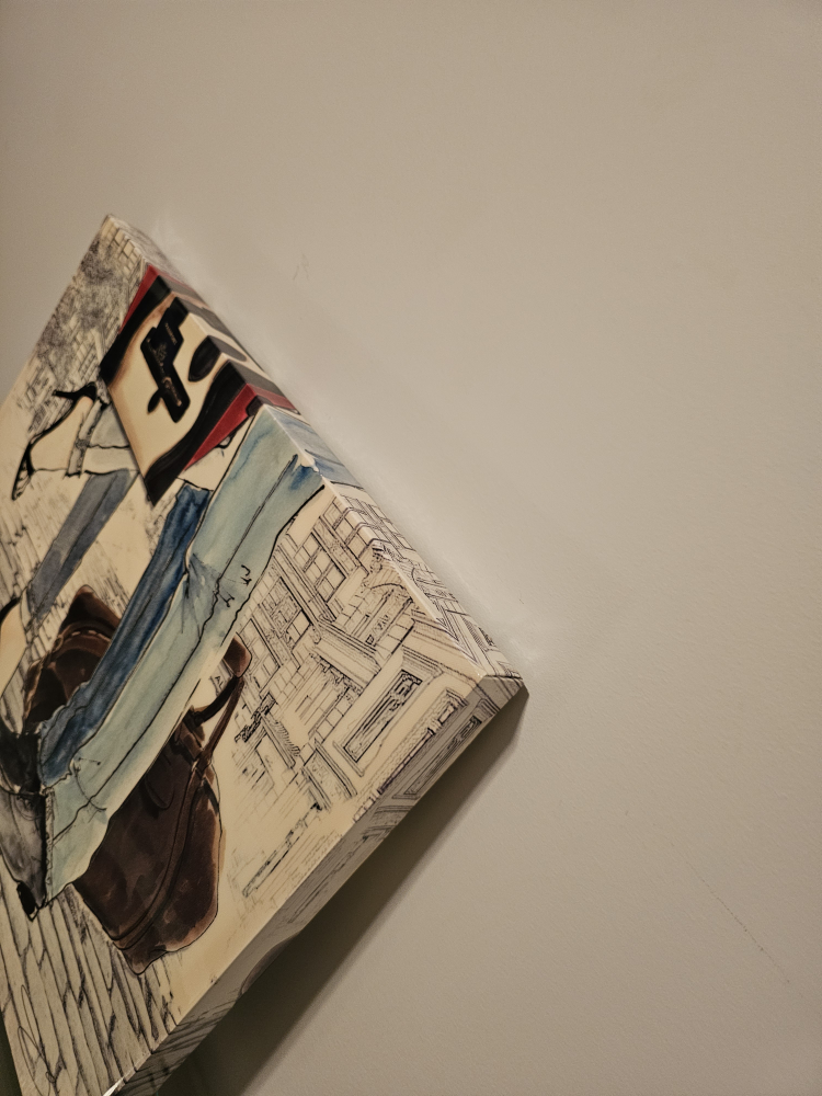 Canvas Wall Art - Couple with Suitcases #Thriftypicks - photo 2