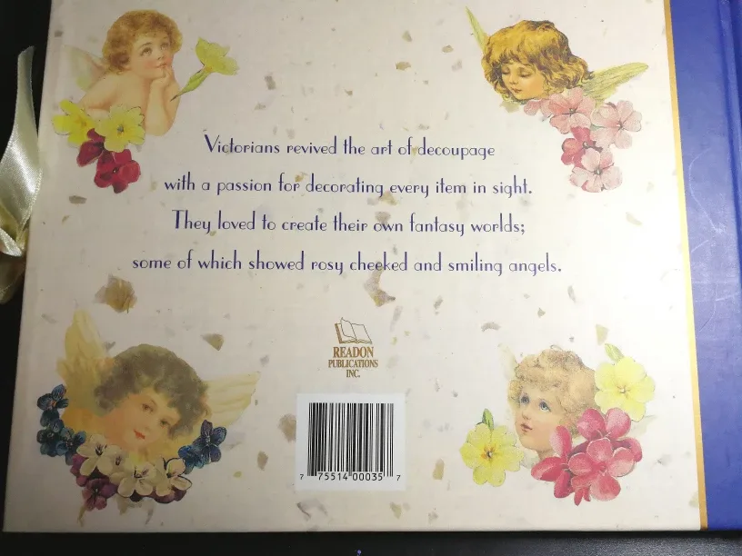 Vintage Victorian Photo Albums Book Set of 2 Floral & Angels image indicator(7)