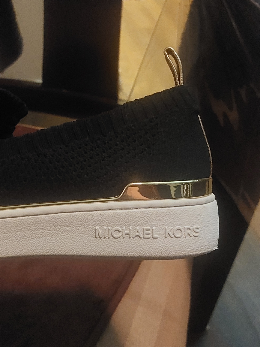 Michael Kors Skylar Slip On Sneakers gold accents - photo 2