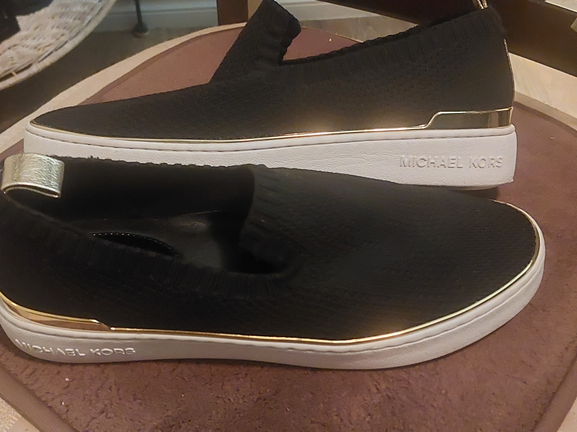 Michael Kors Skylar Slip On Sneakers gold accents - photo 4
