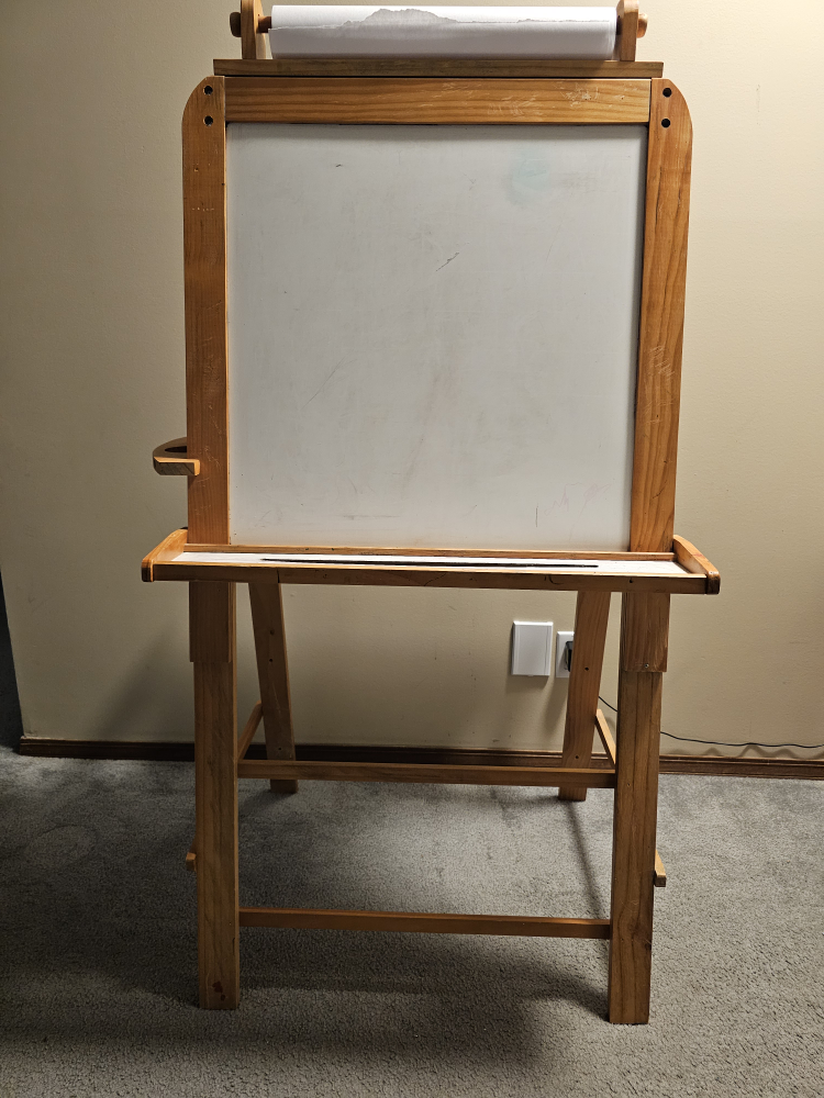 Kids Wooden Double-Sided Easel