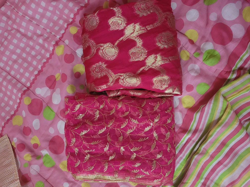 Pink and Gold Indian Salwar Kameez Suit image indicator(2)