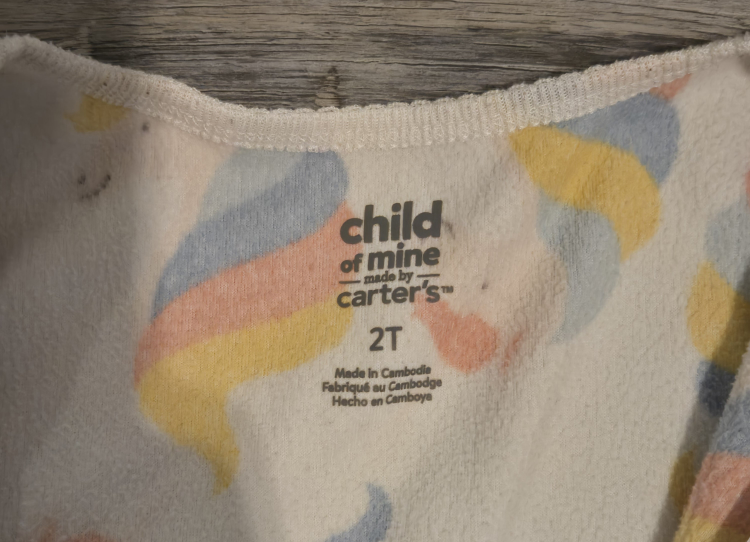 2T Carter's Unicorn Footed Pajamas - photo 2