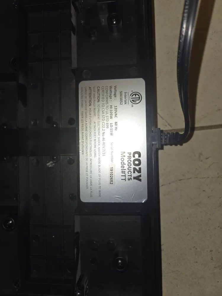 Cozy Products Electric Foot Warmer image indicator(3)