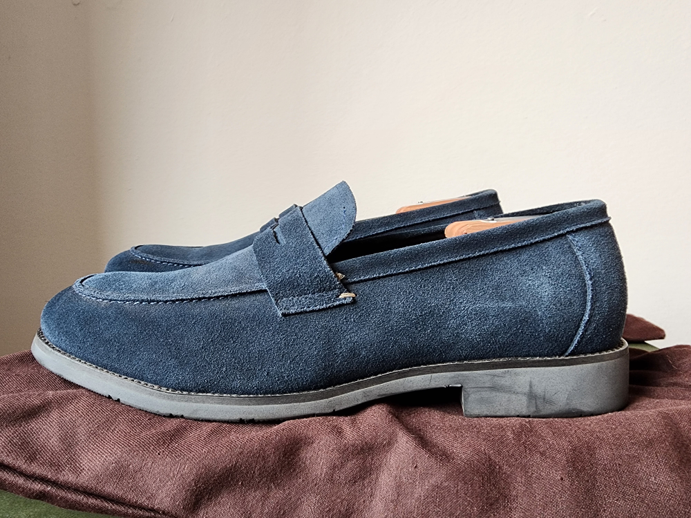 Lord & Taylor Blue Suede Loafers - photo 3