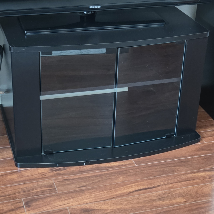 TV stand with cabinet