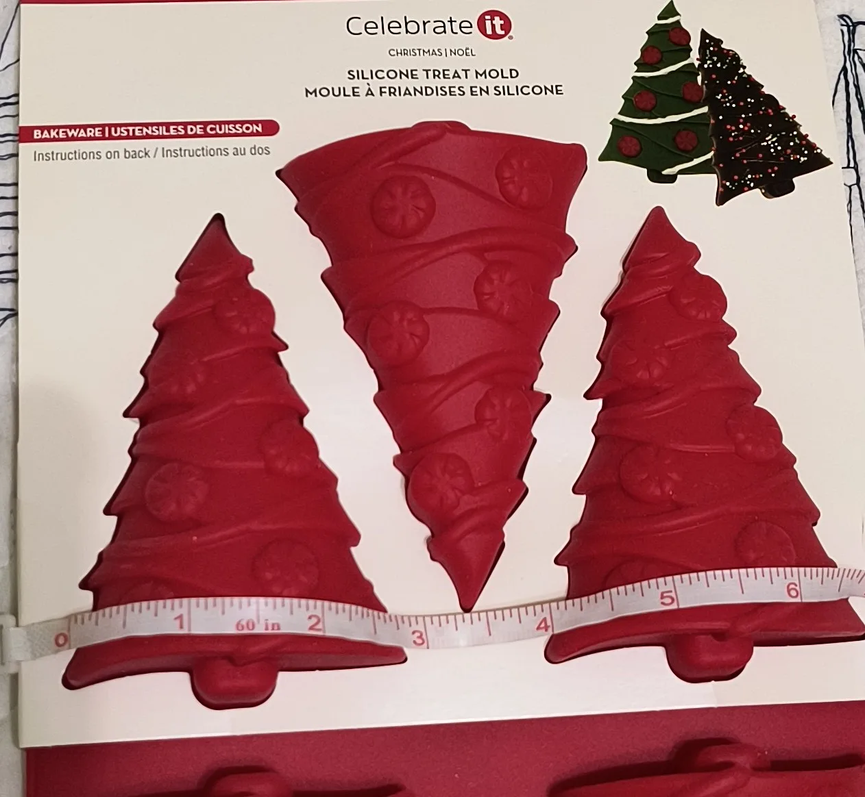 Celebrate It Christmas Tree Silicone Treat Mold🧡 image indicator(5)