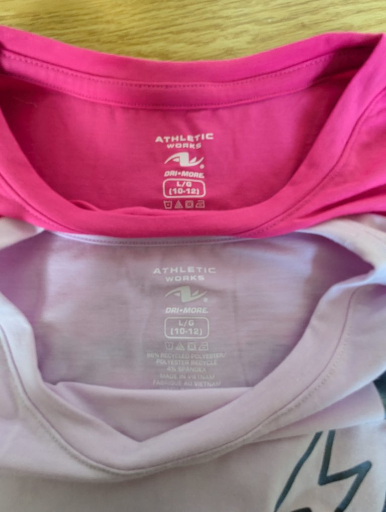 girls youth size large (10/12) athletic works shirts - photo 2