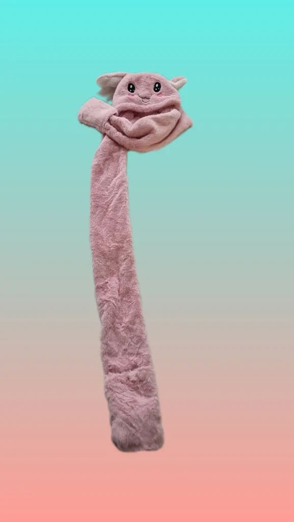 Pink Bunny Hat Scarf (Brand New) image indicator(2)