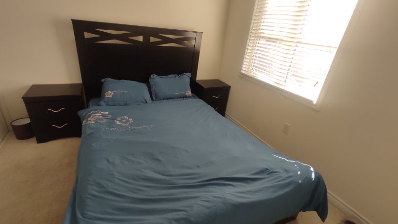 Queen Bed Frame with 2 Nightstands and Mattress Box - photo 2