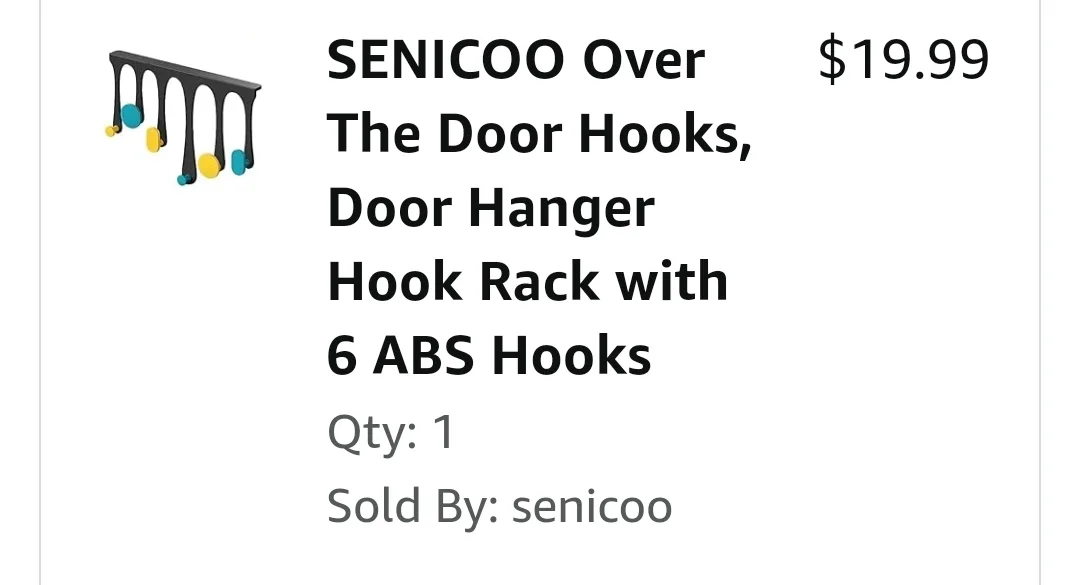 SENICOO Over The Door Hooks, Door Hanger Hook Rack image indicator(3)