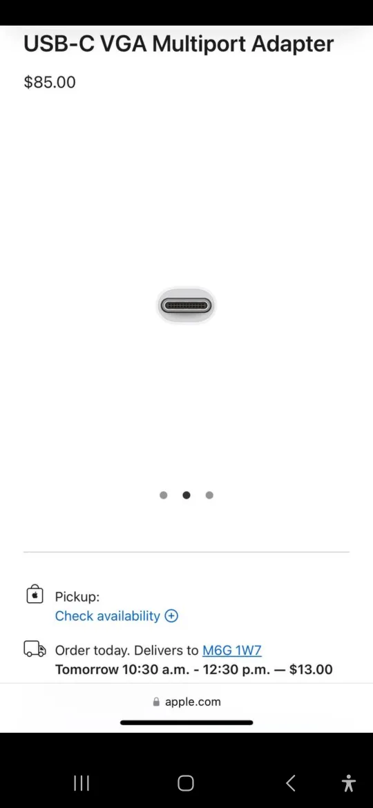 Apple USB-C to VGA Multiport Adapter image indicator(3)