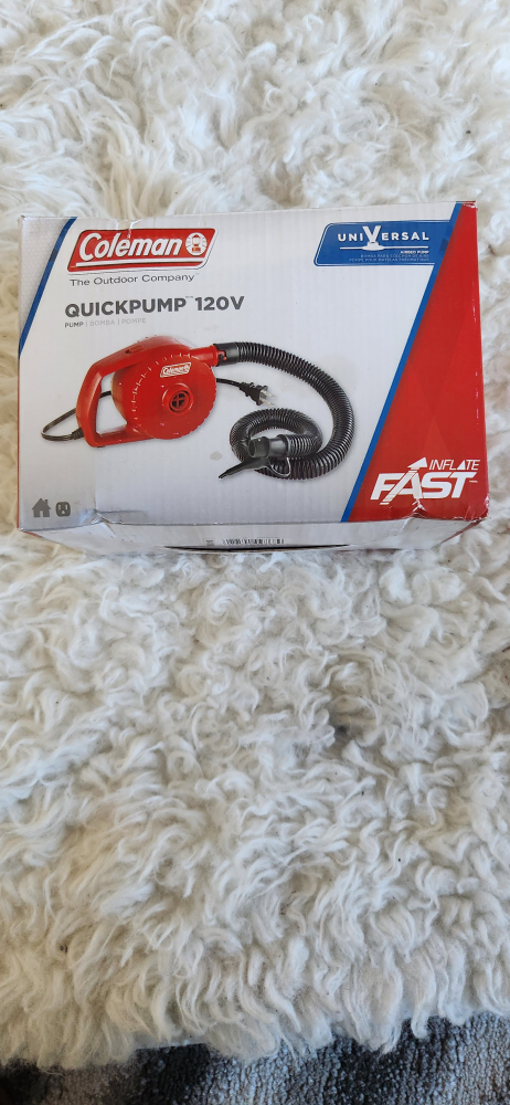 Brand New Coleman Quickpump 120V Air Pump