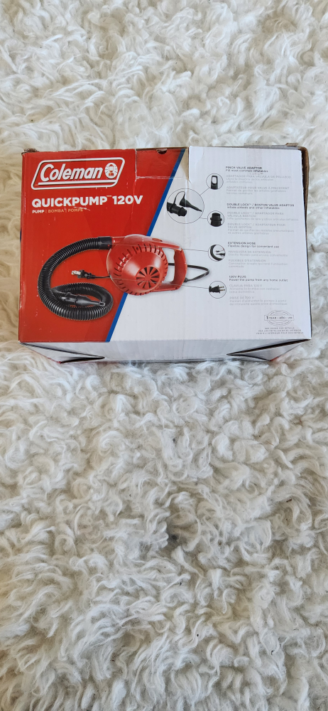 Brand New Coleman Quickpump 120V Air Pump - photo 3