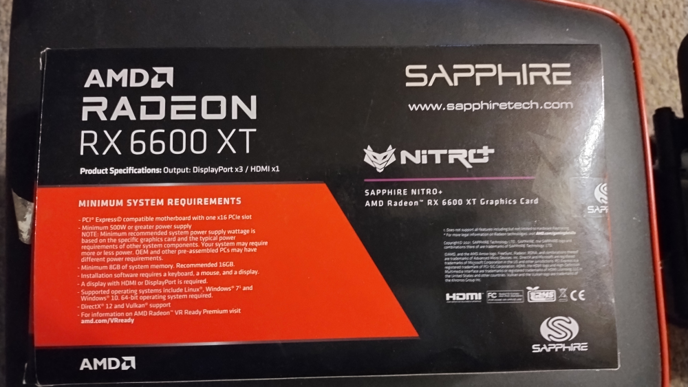Sapphire Nitro+ Radeon RX 6600 XT 8GB Graphics Card - photo 5