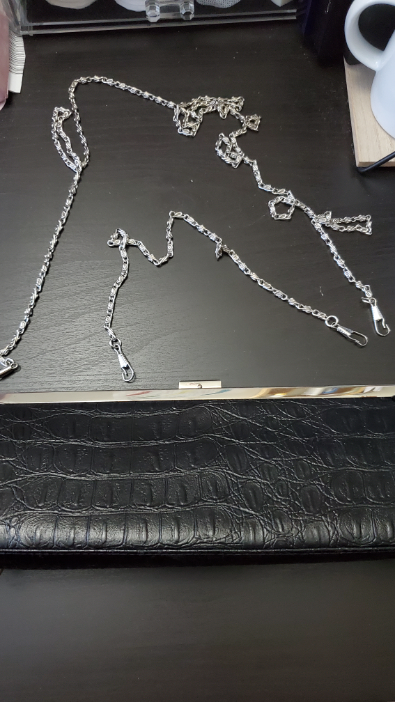 Black Clutch with Chain