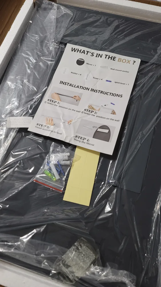 Leyden Frameless Bathroom Mirror, 20''x28'' Wall Mounted image indicator(8)