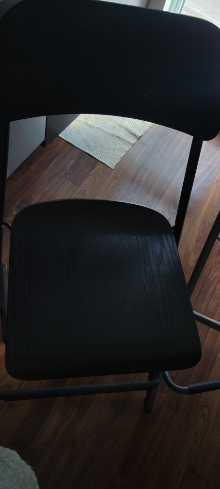 4 or 2 pairs IKEA Franklin Black Folding Bar Stools - photo 2