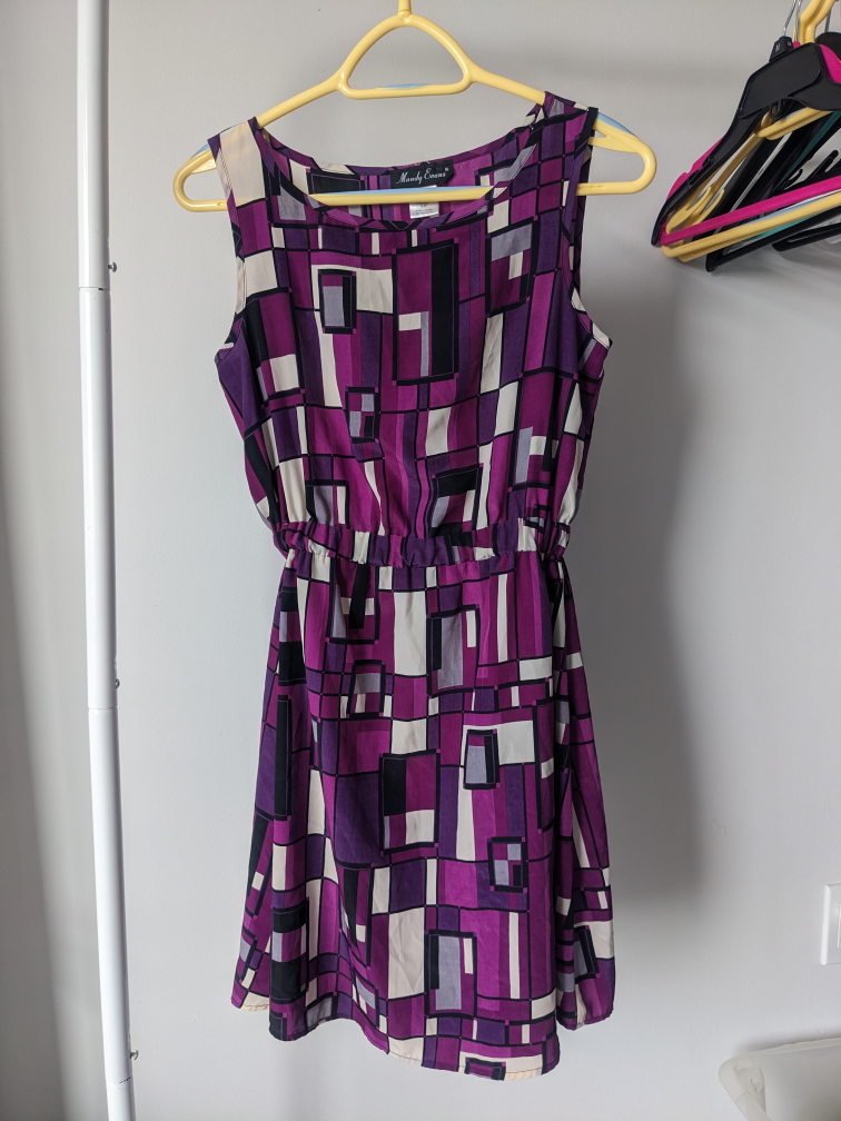 🧡 Mandy Evans Geometric Print Dress