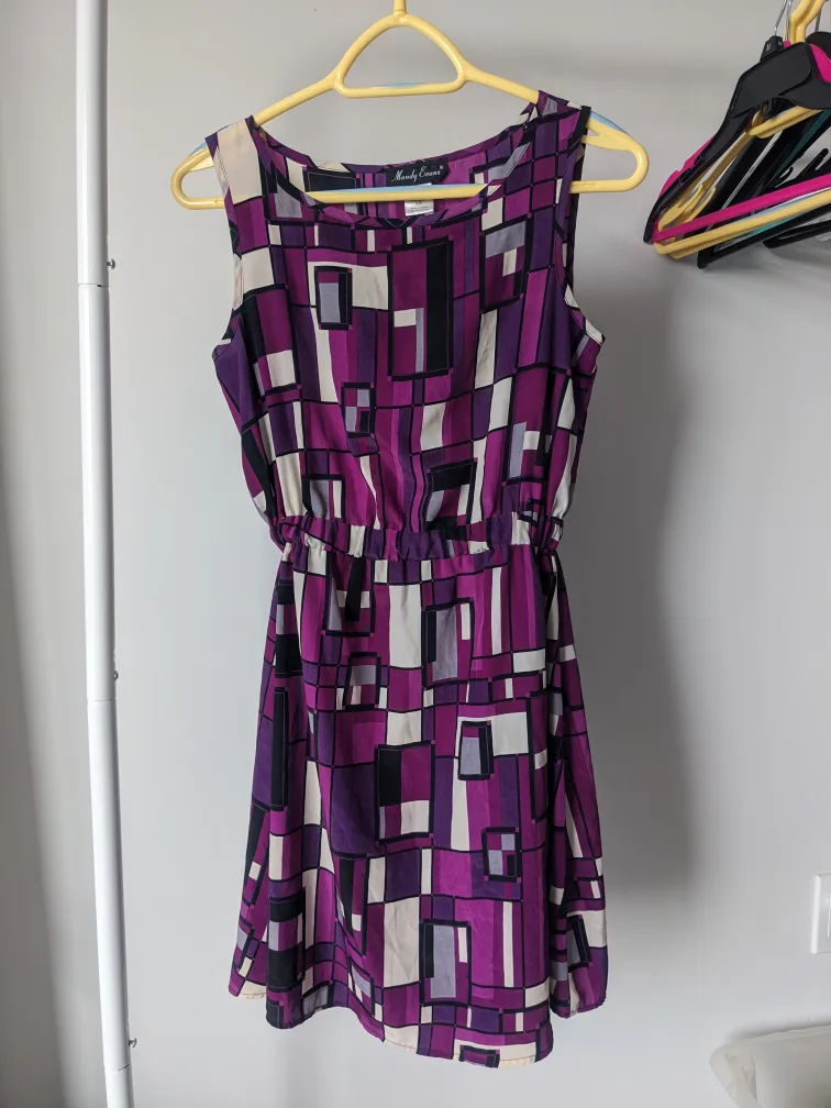 🧡 Mandy Evans Geometric Print Dress thumbnail