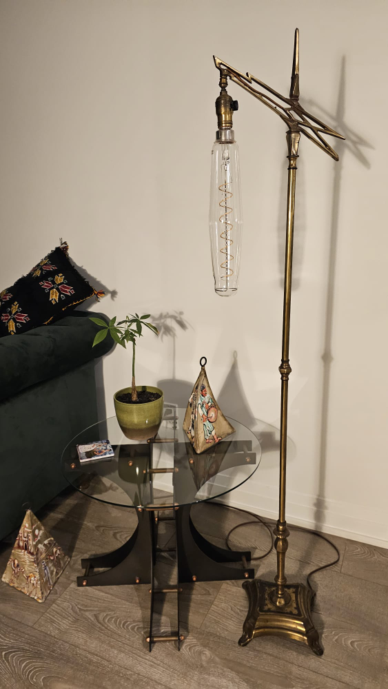 Vintage Brass Floor Lamp