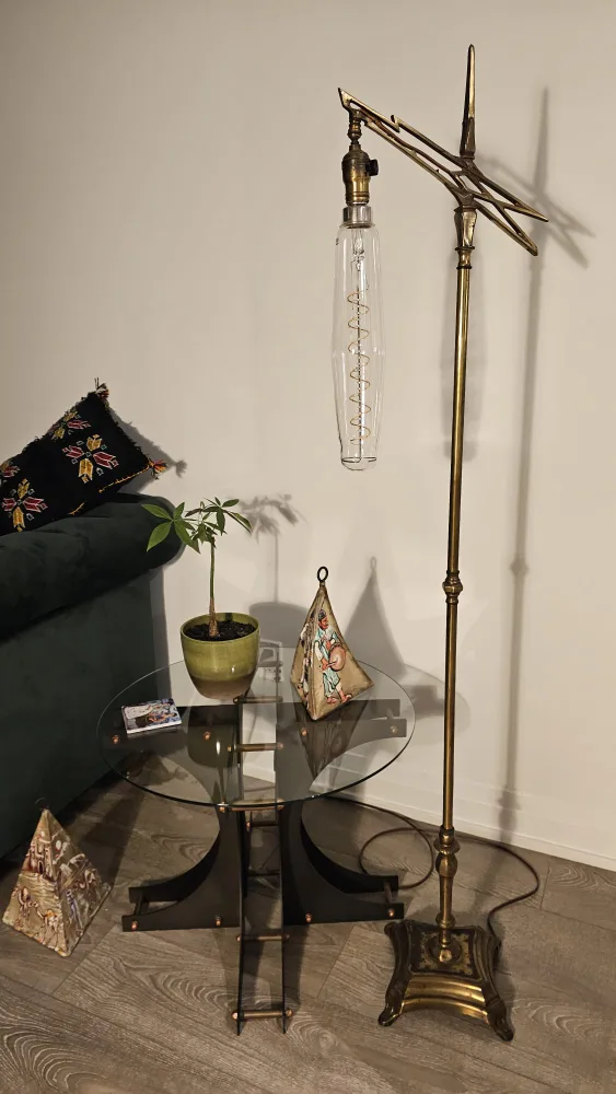 Vintage Brass Floor Lamp thumbnail