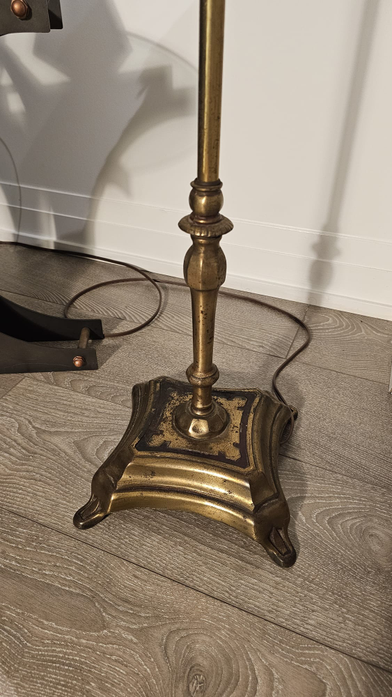 Vintage Brass Floor Lamp - photo 2