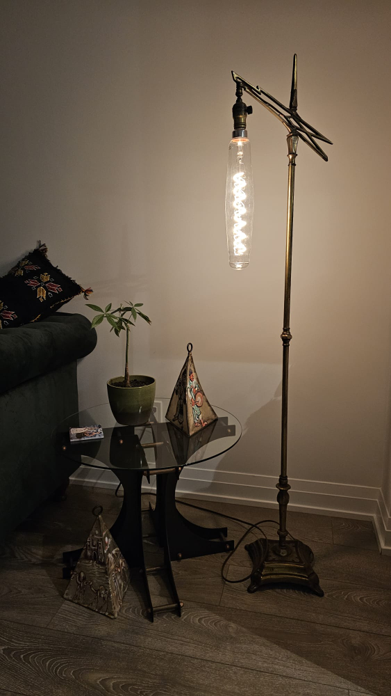 Vintage Brass Floor Lamp - photo 3