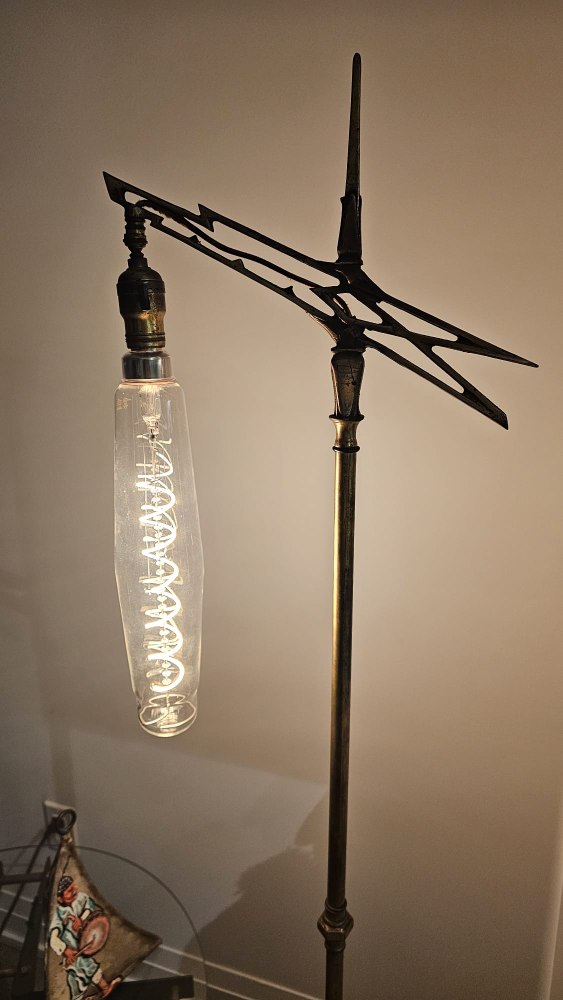 Vintage Brass Floor Lamp - photo 4
