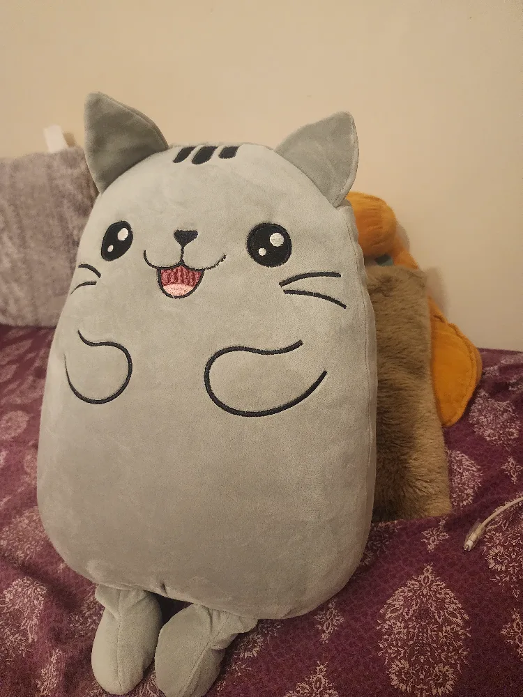 Grey Squishmallow Cat Plush Toy image indicator(3)