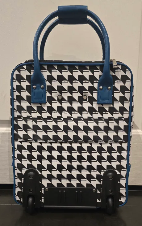 NEW! ELLE Unique & Trendy Rolling Carry-On Office Suitcase image indicator(3)