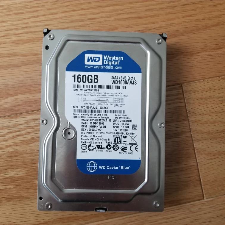 160GB Western Digital Hard Drive