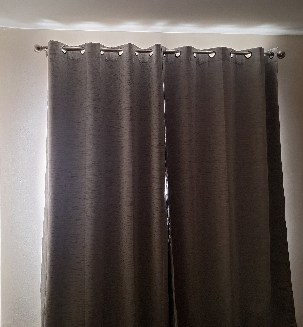 Grey blackout curtains - photo 2
