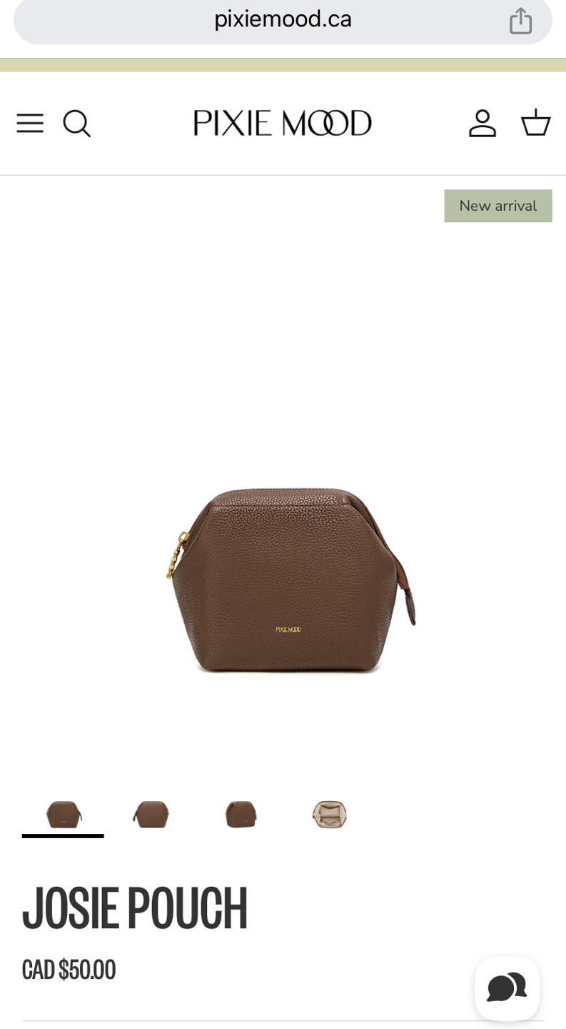 Great gift idea - brand new vegan leather pouch