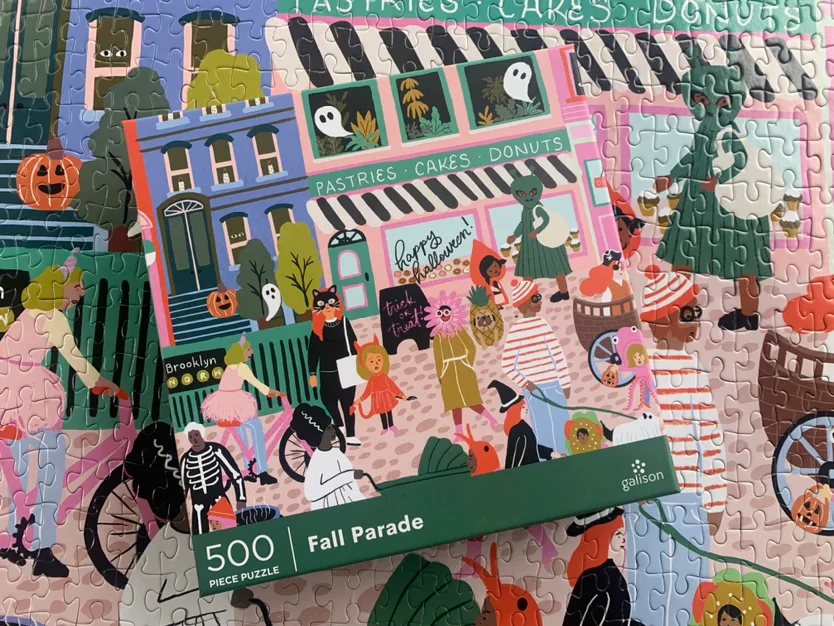 Galison Fall Parade 500 piece puzzle thumbnail