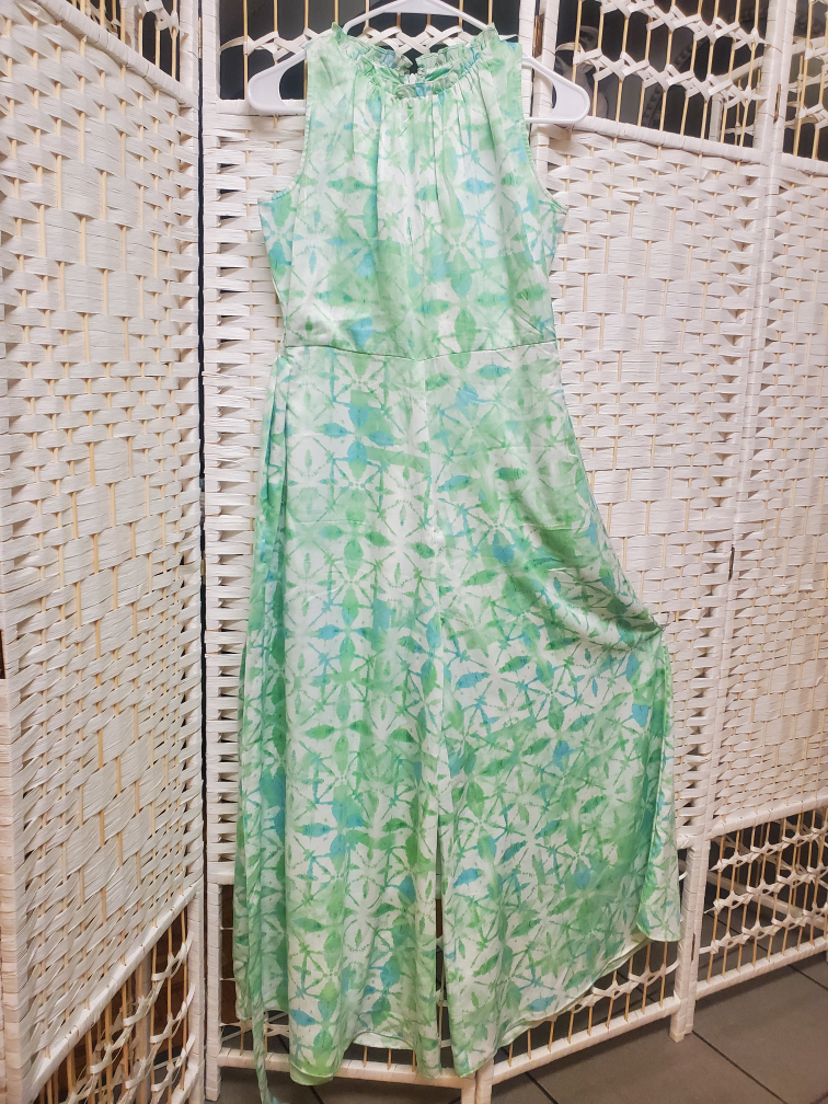 Designer Label Green Tie Dye Jumpsuit