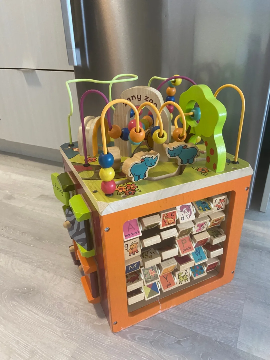 B. Zany Zoo Wooden Activity Cube thumbnail