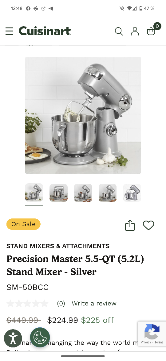 Cuisinart Precision Master 5.5-Quart Stand Mixer - Silver - photo 3