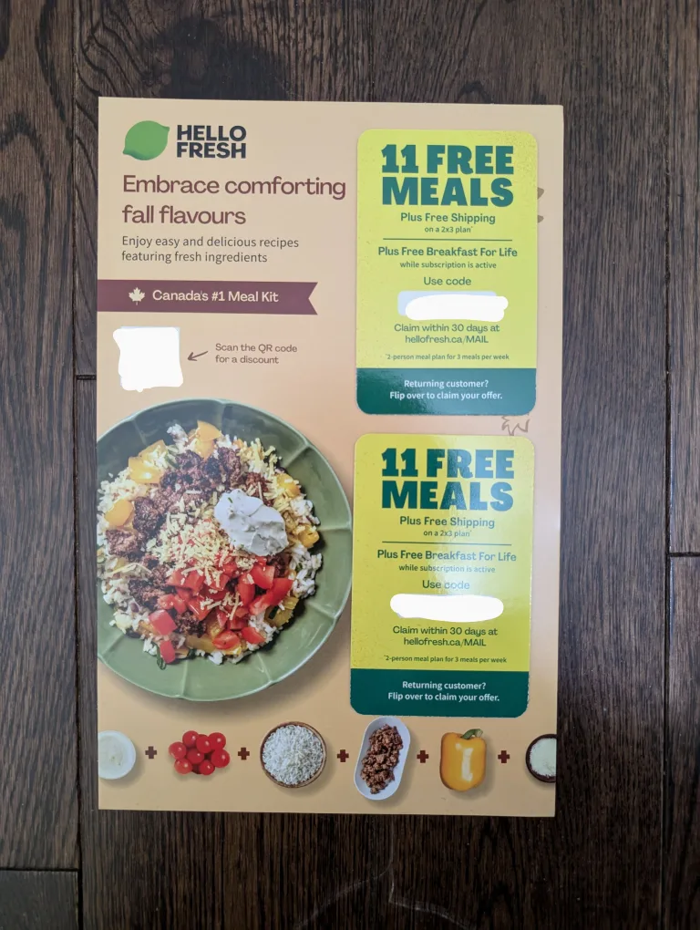 HelloFresh Meal Kit ‼️COUPONS‼️ thumbnail