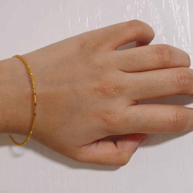 Gold Plated Bangle Bracelet (2.3") image indicator(2)