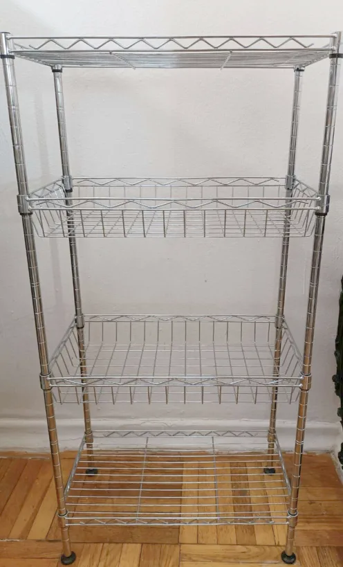 Metal wire shelf chrome storage thumbnail