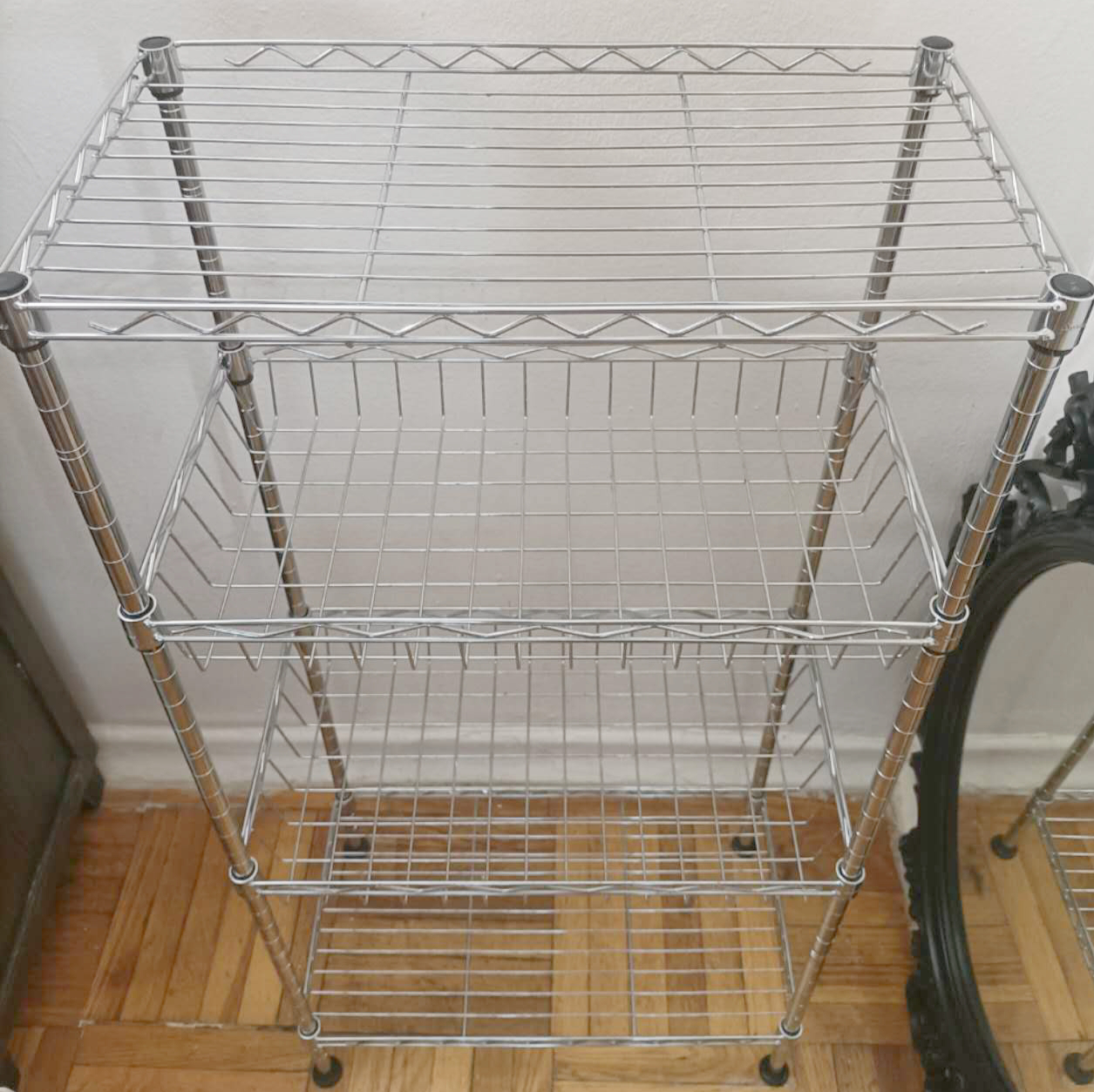 Metal wire shelf chrome storage - photo 2