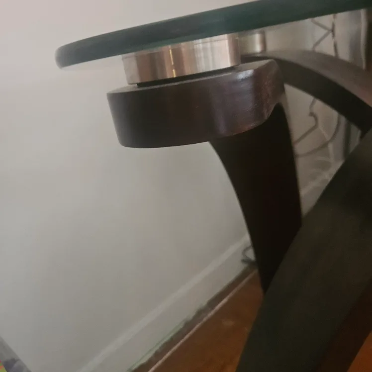 Set Of Two Glass Top  End Table image indicator(3)