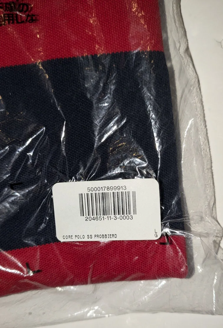 Old Navy Red and Blue Striped Shirt - Men's L image indicator(6)