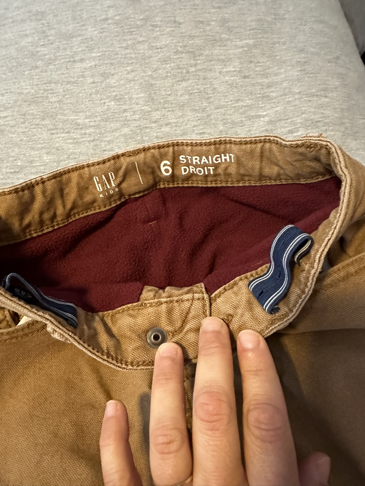 6/7 gap  fleeced lined jeans. New condition - photo 2