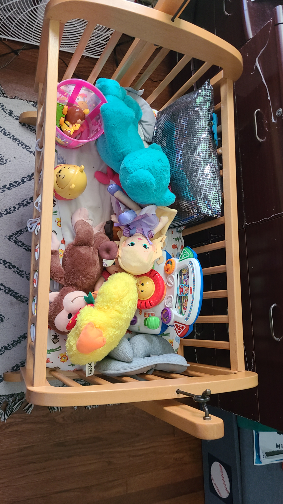baby traditional wooden rocking cradle - photo 3