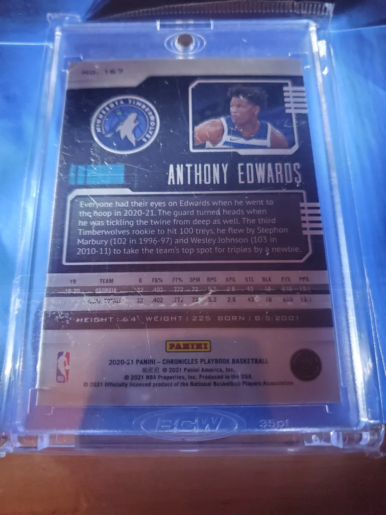 Anthony Edward's Rookie Panini image indicator(2)